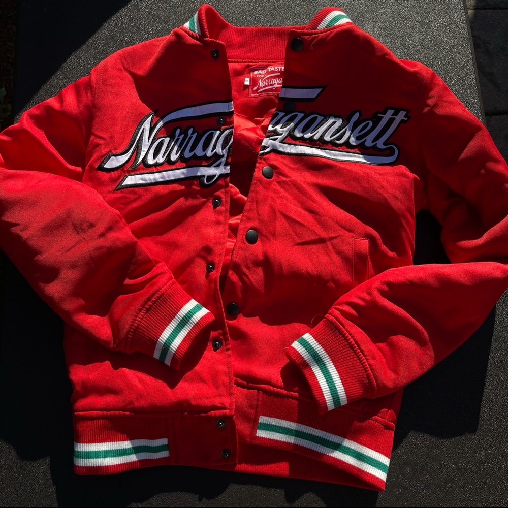 Narragansett Beer x Bad Taste PVD Varsity Jacket